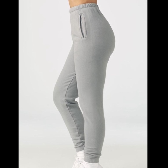 🆕JOAH BROWN STONE GREY FITTED HIGH-WAIST EMPIRE JOGGERS WITH SIDE POCKETS NWT - Picture 12 of 12